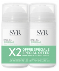 Spirial Déodorant Anti-Transpirant 48H Roll-On Lot de 2 x 50 ml