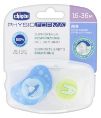 Chicco Physio Forma Air 2 Sucettes Silicone 16-36 Mois