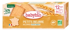 Babybio Petits Beurre 12 Miesięcy i + Organiczne 6 Saszetek po 2 Herbatniki