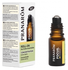 Pranarôm Aromaboost Focus - Roll-On di Concentrazione con oli Essenziali Biologici 5 ml