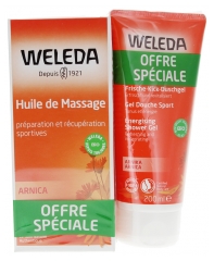 Weleda Arnica Massage Oil 200 ml + Arnica Sport Shower Gel 200 ml