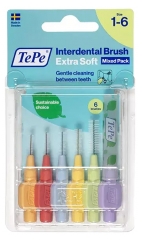 TePe Extra Soft Toothbrushes Assortment Size 1 to 6