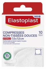 Elastoplast Miękkie Płatki Włókninowe 7,5 cm x 7,5 cm 10 Płatków