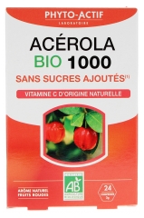 Phyto-Actif Acérola 1000 Sans Sucre Ajouté Bio 24 Comprimés