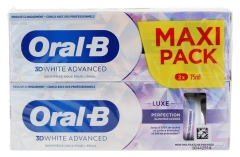 Oral-B 3D White Advanced Dentifrice Luxe Perfection Zestaw 2 x 75 ml