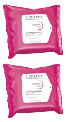 Bioderma Créaline H2O Lingettes Dermatologiques Lot de 2 x 25 Lingettes