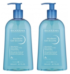 Bioderma Atoderm Gel Douche Lot de 2 x 500 ml