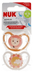 NUK Space 2 Silicone Soothers 18-36 Months