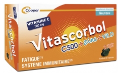 Vitascorbol C500 + Zinek + Vitam&iacute;n D 30 Kapsl&iacute;