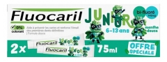 Fluocaril Junior Dentifrice 6-13 Years Soft Mint Zestaw 2 x 75ml