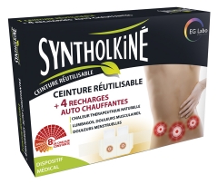 SyntholKiné Cintura Riutilizzabile + 4 Ricariche Autoriscaldanti