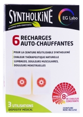 SyntholKiné 6 Recharges Auto-Chauffantes pour la Ceinture Réutilisable