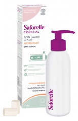 Saforelle Soin Lavant Intime Hydratant Kit à Reconstituer avec 1 Flacon + 2 Bâtonnets