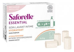 Saforelle Kit di Lavaggio Idratante per il Corpo Ricarica 4 Bastoncini