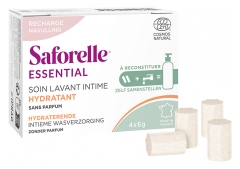 Saforelle Soin Lavant Intime Hydratant Kit à Reconstituer Recharge 4 Sticks