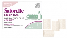 Saforelle Beruhigende Intimwaschpflege Kit zum Auff&uuml;llen Nachf&uuml;llpackung 4 St&auml;bchen