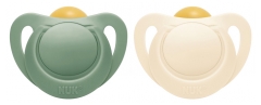 NUK Por Naturaleza 2 Chupetes de Goma Natural 18-36 Meses