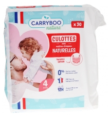 Carryboo Mutandine Naturali 30 Mutandine Taglia 4 (8-15 kg)