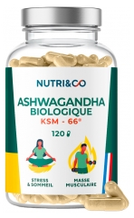 Nutri& Co Ashwagandha KSM-66 Organic 120 Capsules