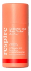 Respire Déodorant Stick Rose Pivoine Format Carton Bio 50 g