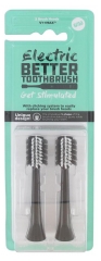 Better Toothbrush elektrinio dantų &scaron;epetėlio V++ Max 2 atsarginės galvutės - Spalva: juoda