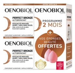 Oenobiol Autobronzant Lot de 2 x 30 Capsules + 2 Éponges Beauté Offertes