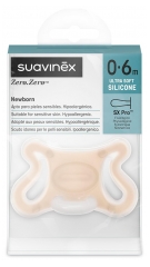 Suavinex Zero.Zero Sucettes avec Tétine Symétrique SX Pro 0 à 6 Mois