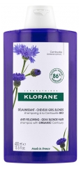 Klorane Shampoing Déjaunissant Cheveux Gris et Blonds 400 ml