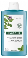 Klorane Détox - Cheveux Normaux Organic Mint Shampoo 400 ml