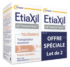 Etiaxil Détranspirant Aisselles Peaux Sensibles Roll-on Lot 2 x 15 ml