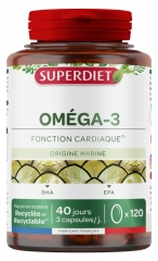 Superdiet Omega 3 120 Capsules