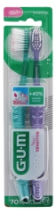 GUM Toothbrushes Pro Sensitive 510 Duo Pack