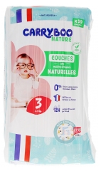 Carryboo Nature Naturliga Bl&ouml;jor med M&ouml;nster 50 Bl&ouml;jor Storlek 3 (4-9Kg)