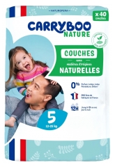 Carryboo Nature &Oslash;kologiske Bleer 40 Bleer St&oslash;rrelse 5 (12-25 kg)