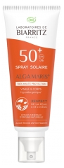 Laboratoires de Biarritz Alga Maris Spray Solaire Visage et Corps SPF50+ Bio 100 ml