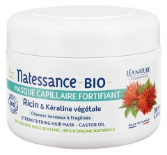 Natessance Maschera per Capelli Fortificante Ricina Organica e Cheratina Vegetale 200 ml