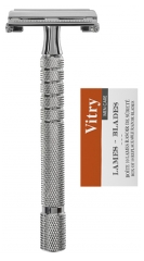 Vitry Sicherheitsrasierer Schmetterling + 10 Klingen Gratis