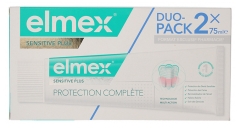 Elmex Protection Complète Dentifrice Sensitive Plus Lot de 2 x 75 ml