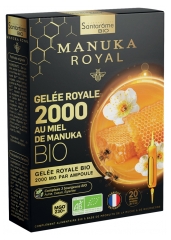 Santarome Organiczne Mleczko Pszczele 2000 Organiczny Miód Manuka 20 Ampułek