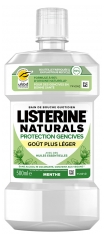 Listerine Naturals Mutes skalojamais līdzeklis Smaganu Aizsardzībai Vieglāka Gar&scaron;a 500 ml