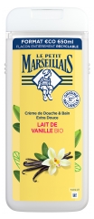 Le Petit Marseillais Crème de Douche &amp; Bain Extra Douce Lait de Vanille Bio 650 ml