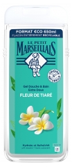Gel de Duș & Baie Extra Bl&acirc;nd Floare de Tiar&eacute; Le Petit Marseillais 650 ml