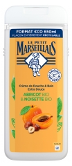 Le Petit Marseillais Crème de Douche &amp; Bain Extra Douce Abricot &amp; Noisette Bio 650 ml