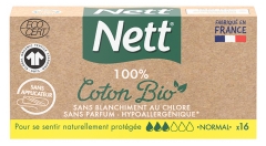 Nett 100% Algod&oacute;n Bio 16 Tampones Normal