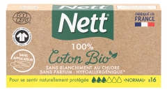 Nett 100% Coton Bio 16 Tampons Normal