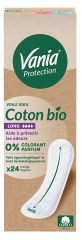 Vania Organic Cotton Protection 24 Long Panty Liners 