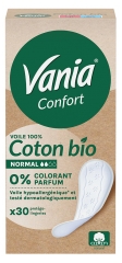 Vania Comfort Organic Cotton Normal 30 Panty Liners