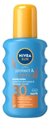 Nivea Sun Protect &amp; Bronze Double Action Spray Solaire SPF30 200 ml