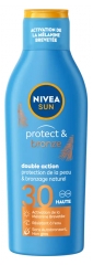 Nivea Sun Protect &amp; Bronze Double Action Lait Solaire SPF30 200 ml