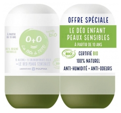 Poupina Deodorante Organico per Pelli Sensibili Set di 2 x 50 ml